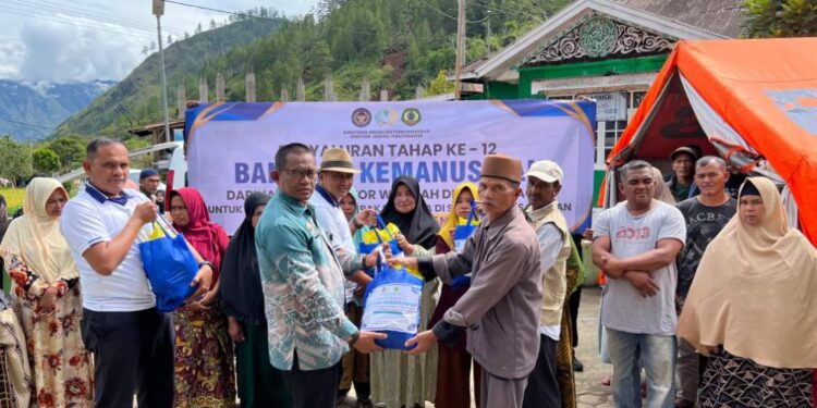 Ditjenpas Aceh Bersama Rutan Takengon Kembali Salurkan Bantuan kemanusiaan Tahap Ke-12