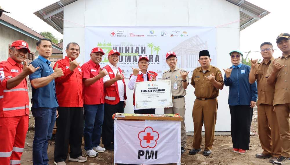 PMI Jaksel Resmikan Rumah Tumbuh Bagi Penyintas Di Malalak Kabupaten Agam