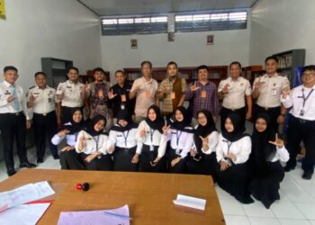 Tingkatkan Kualitas Literasi Dan Akuntabilitas, Lapas Makassar Terima Kunjungan BPK RI Dan Perpusnas