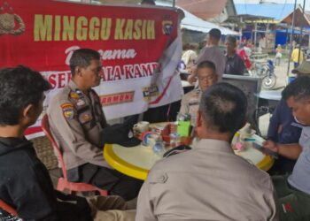 Polsek Kuala Kampar Gelar Minggu Kasih, Bahas Hoaks hingga Kenakalan Remaja