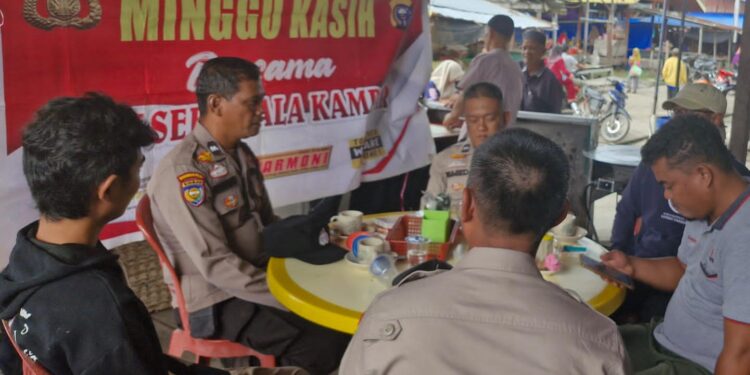 Polsek Kuala Kampar Gelar Minggu Kasih, Bahas Hoaks hingga Kenakalan Remaja
