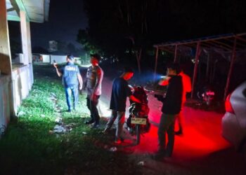 Cegah Gangguan Kamtibmas, Polsek Langgam Intensifkan Patroli Malam