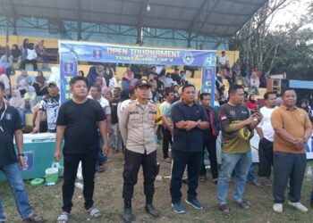 Polsek Bunut Kawal Penutupan Terbangiang Cup V 2025, Turnamen Berjalan Aman dan Kondusif