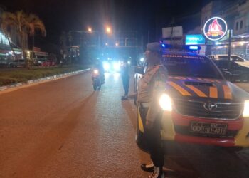 Patroli Blue Light Polisi Pangkalan Kerinci Jaga Kamtibmas dan Lalu Lintas