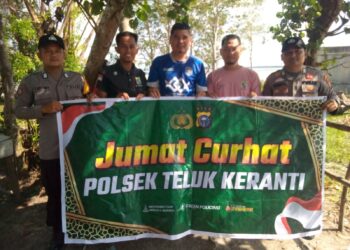 Jumat Curhat di Teluk Meranti, Polsek Ajak Warga Cegah Karhutla
