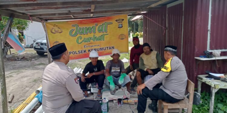 Polsek Kerumutan Tampung Aspirasi Warga Lewat Jumat Curhat, Balap Liar Jadi Sorotan