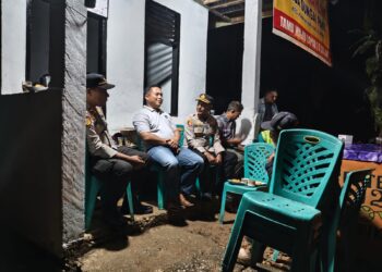 Kapolsek Kampar Kiri Ronda Ke Satkamling, Apresiasi Peran Masyarakat Jaga Lingkungan!