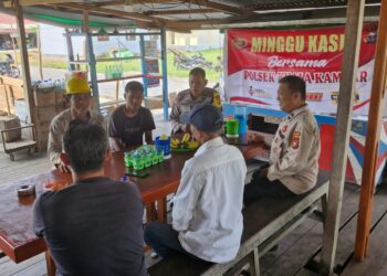 Polsek Kuala Kampar Gelar Minggu Kasih, Warga Sampaikan Keluhan Hoaks hingga Kenakalan Remaja
