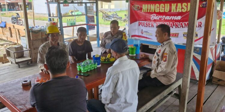 Polsek Kuala Kampar Gelar Minggu Kasih, Warga Sampaikan Keluhan Hoaks hingga Kenakalan Remaja
