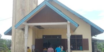 Polsek Ukui Laksanakan Patroli Pengamanan Ibadah Minggu, Pastikan Umat Beribadah dengan Aman dan Khidmat