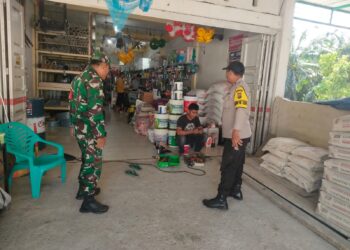 Jaga Kamtibmas, Polsek Langgam Bangun Sinergi dengan Koramil