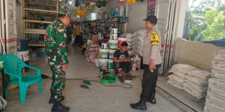 Jaga Kamtibmas, Polsek Langgam Bangun Sinergi dengan Koramil