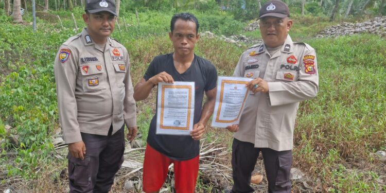 Polsek Kuala Kampar Sosialisasikan Maklumat Kapolda Riau, Warga Diajak Cegah Karhutla