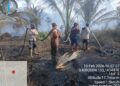 Tim Karhutla Lakukan Pendinginan Enam Titik Hotspot di Kuala Kampar