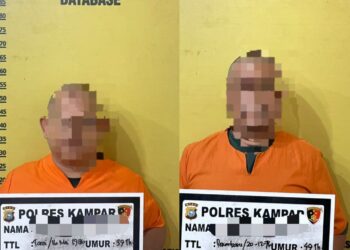 Polres Kampar Tangkap Kades dan Mantan Sekdes Tarai Bangun Terkait Pemalsuan Surat Tanah