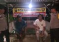 Sambangi Pos Kamling, Polisi Pangkalan Kuras Ajak Warga Aktif Jaga Keamanan Lingkungan