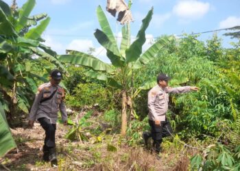 Sebar Maklumat dan Binluh, Polisi Teluk Meranti Edukasi Warga Cegah Karhutla
