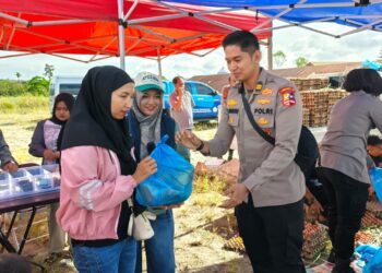 STIK-PTIK Angkatan 83 Ikut Serta Giat Pasar Murah Sambut Ramadhan Di Masjid Babussalam