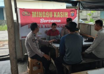 Minggu Kasih di Teluk Dalam, Polsek Kuala Kampar Serap Aspirasi Warga soal Kamtibmas hingga Kenakalan Remaja