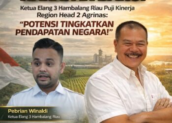 Kepemimpinan Baru, Harapan Baru! Ketua Elang 3 Hambalang Riau Puji Kinerja Region Head 2 Agrinas: “Potensi Tingkatkan Pendapatan Negara!”