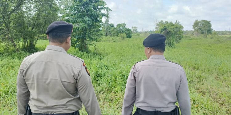 Polsek Pangkalan Kerinci Patroli Daerah Rawan Karhutla, Titik Api Nihil