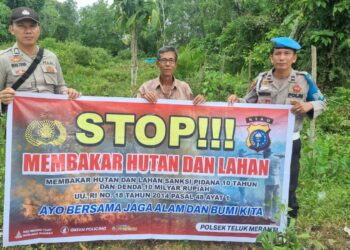 Sosialisasi Maklumat Kapolda Riau, Polisi Cegah Karhutla