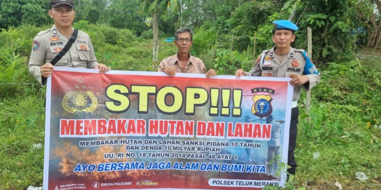 Sosialisasi Maklumat Kapolda Riau, Polisi Cegah Karhutla