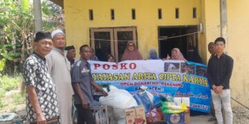 DPC Arita Cipta Karya Aceh Jaya Salurkan Donasi Gelombang Ke 7 Menuju Aceh Utara