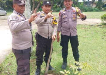 Polsek Ukui Tanam Pohon Dukung Program Green Policing 2026