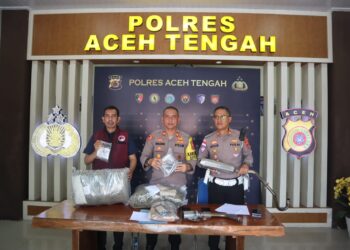 Polres Aceh Tengah Rilis 8 Kasus Narkotika Dan Ops Keselamatan Seulawah 2026