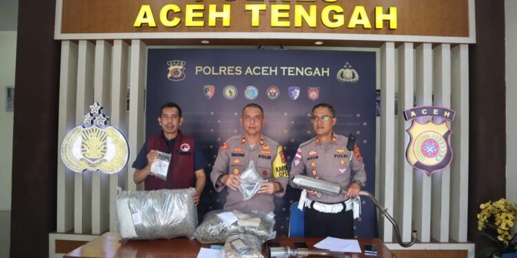 Polres Aceh Tengah Rilis 8 Kasus Narkotika Dan Ops Keselamatan Seulawah 2026
