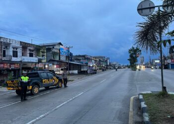 Patroli Subuh Polsek Pangkalan Kuras Antisipasi Balap Liar dan C3 di Sorek Satu