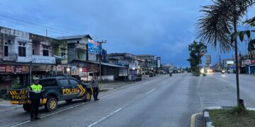 Patroli Subuh Polsek Pangkalan Kuras Antisipasi Balap Liar dan C3 di Sorek Satu