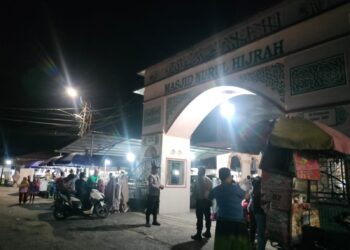 Polsek Pangkalan Kerinci Gelar Patroli Sholat Tarawih, Pastikan Keamanan Masyarakat Ramadan 1447 H