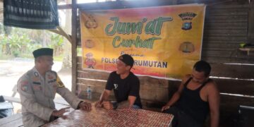 Jumat Curhat di Kerumutan, Warga Keluhkan Balap Liar dan Gangguan Kamtibmas