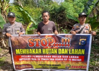 Polsek Teluk Meranti Gencarkan Sosialisasi Pencegahan Karhutla di Wilayahnya