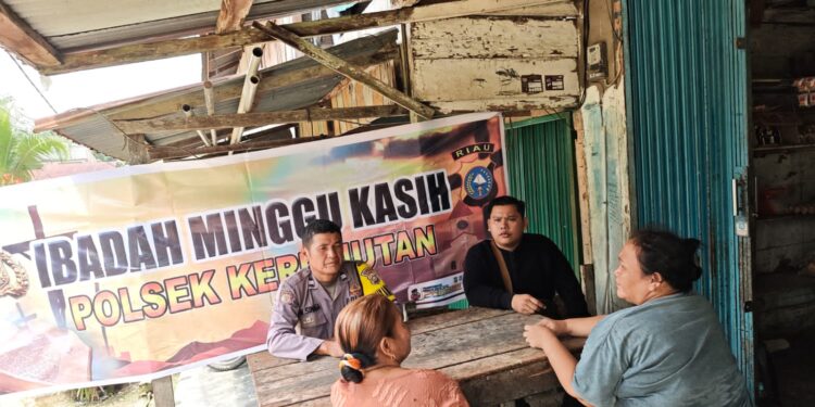 Polsek Kerumutan Gelar Minggu Kasih, Tingkatkan Toleransi Antarumat Beragama
