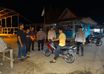 Polsek Kuala Kampar Gelar Patroli Subuh, Antisipasi Balap Liar Saat Ramadhan 1447 H