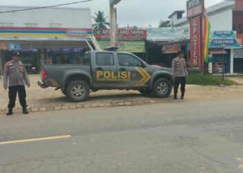 Polsek Pangkalan Lesung Laksanakan Pengaturan Lalu Lintas Antisipasi Laka dan C3