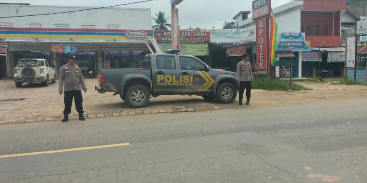 Polsek Pangkalan Lesung Laksanakan Pengaturan Lalu Lintas Antisipasi Laka dan C3