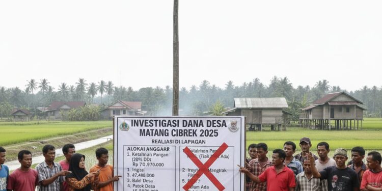 Aroma Korupsi Menguap, Warga Pertanyakan Kejujuran Geusyik Matang Cibrek 