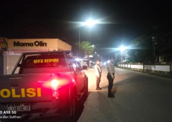 Patroli Subuh, Polsek Pangkalan Kerinci Antisipasi C3 dan Balap Liar Selama Ramadan