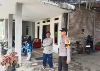 Bhabinkamtibmas Polsek Bunut Sambangi Warga Cegah Kejahatan Saat Ramadan 1447 H
