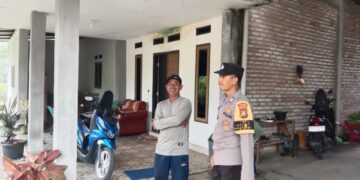 Bhabinkamtibmas Polsek Bunut Sambangi Warga Cegah Kejahatan Saat Ramadan 1447 H