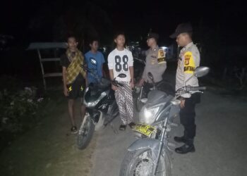 Polsek Bunut Gelar Patroli Subuh Antisipasi Balap Liar, Tawuran, dan C3