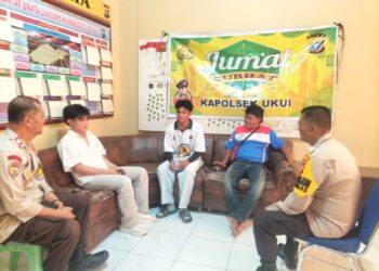 Jumat Curhat Polsek Ukui, Warga Diajak Aktif Jaga Kamtibmas dan Cegah Karhutla