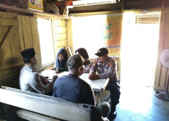 Polsek Pangkalan Lesung Gelar Jumat Curhat, Warga Diberi Imbauan Jelang Ramadhan
