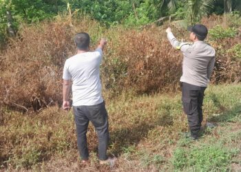 Polsek Kuala Kampar Sosialisasikan Larangan Bakar Lahan untuk Cegah Karhutla