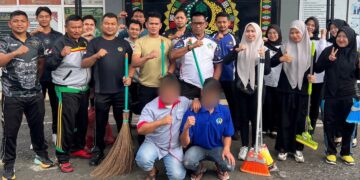 Menyambut Ramadhan, Karutan Takengon Beserta Jajaran Melaksanakan Gotong Royong