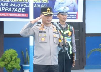 Pimpin Apel Dan Sosialisasi Polantas “MAPPATABE” Kapolres Wajo, Sampaikan Hal Ini